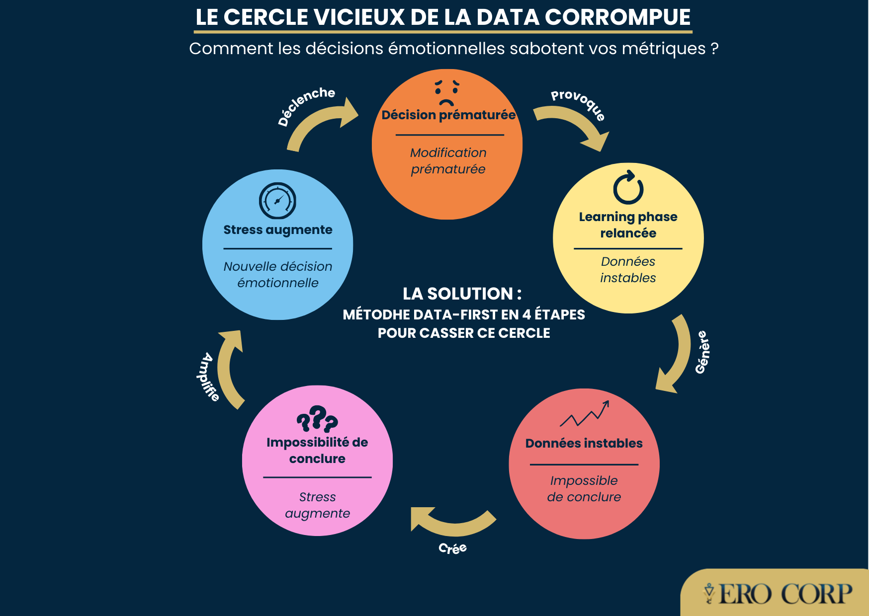 Visuels 6 Diagramme cercle vicieux décisions émotionnelles data corrompue marketing