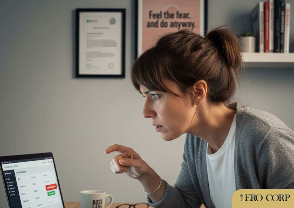 Entrepreneur hésitant à couper sa campagne Facebook Ads par peur de perdre de l'argent