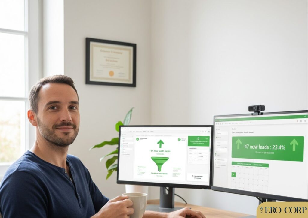 Système acquisition client automatisé : entrepreneur serein business résilient indépendant algorithmes